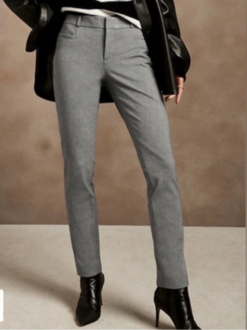 Banana Republic High Waisted Grey Dress Pants